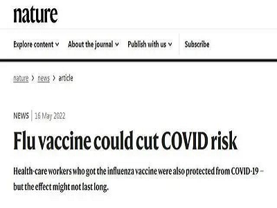 Influenza diagnostic: Nature: Influenza vaccine can reduce new crown severity by 90%!
